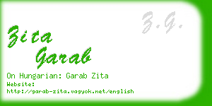 zita garab business card